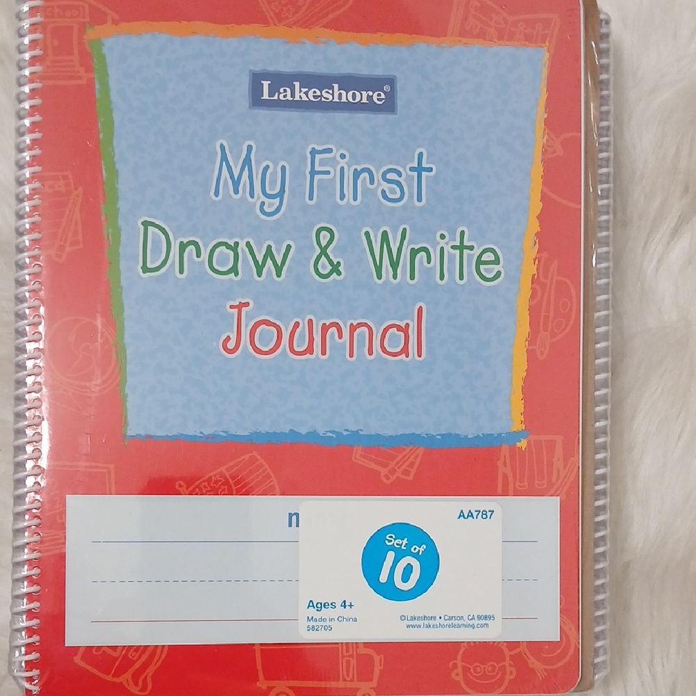 Lakeshore My First Draw & Write Journal Set of 10